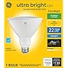 GE Ultra Bright LED Light Bulb, 150 Watt, Daylight, PAR38 Outdoor Floodlight