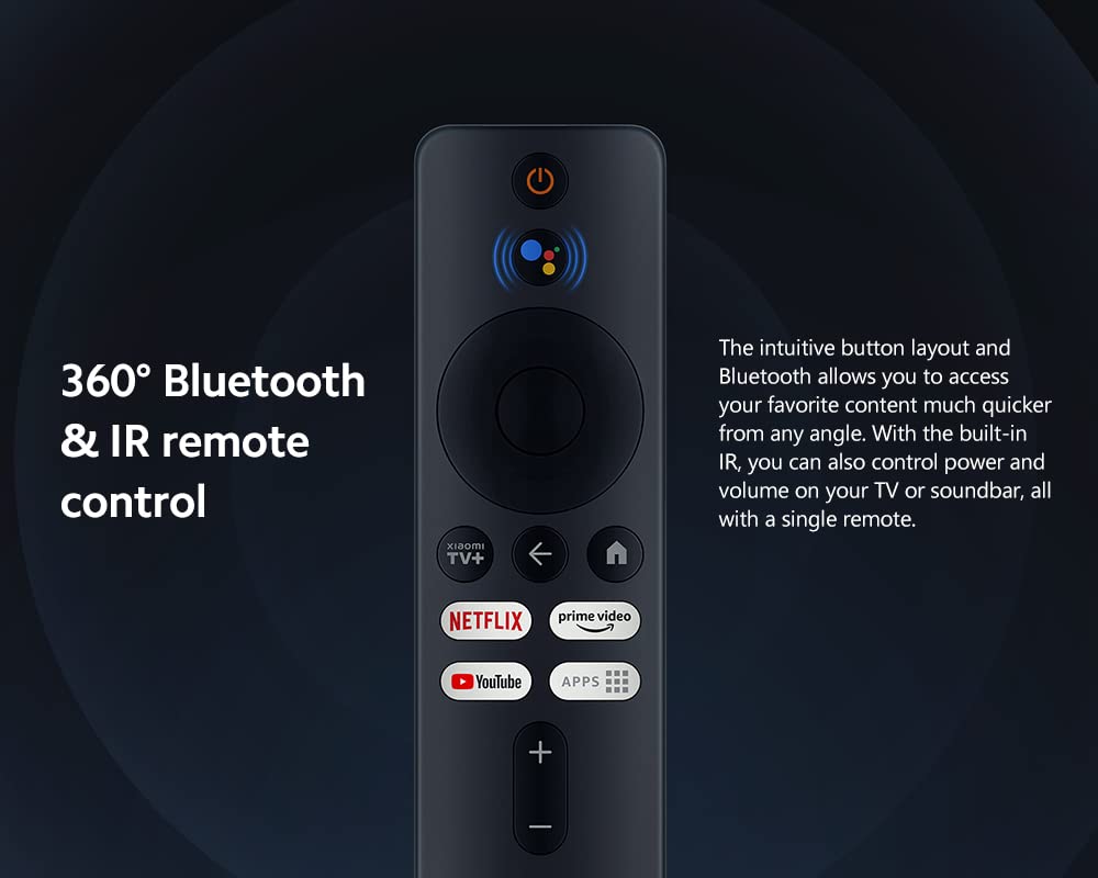 Xiaomi TV Box S (2nd Gen) 4K Ultra HD Streaming Media Player, 2GB RAM + 8GB ROM mit IR-Fernbedienung, Dolby Vision und HDR10+, DTS-HD Sound, Wireless Projection