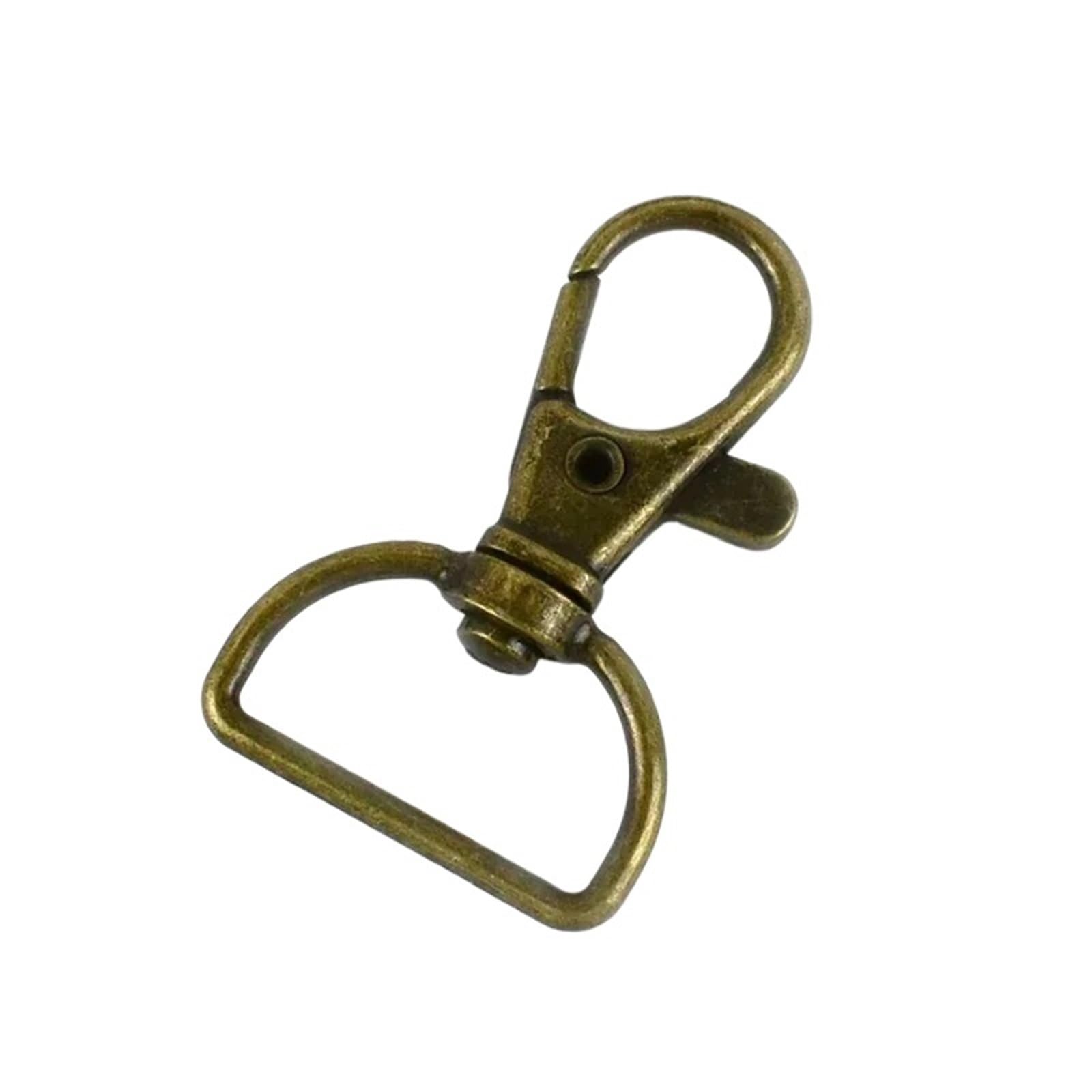 Cigpklo Bronze Swivel Snap Hooks 10-50Pcs 20/25Mm D Ring Swivel Lobster Clasp Bag Strap Carabiner Metal Buckles Pet Collar Trigger Hook(,25Mm-30Pcs)
