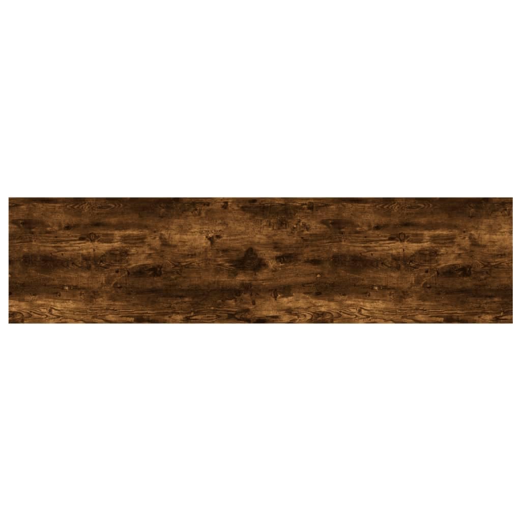 vidaXL Półki ścienne, 4 szt., przydymiony dąb, 80x20x1,5 cm