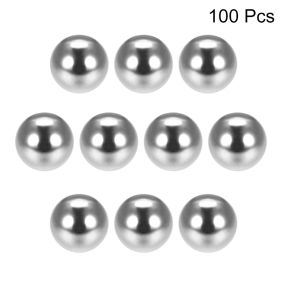 Lot de 100 billes de roulement en acier chromé de précision G25