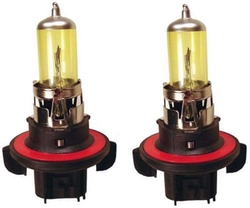 Miniatura 9 de 9004  HB1 - Bombillas halógenas de xenón para faros delanteros, par de bombillas de repuesto de 12 voltios, 100 W, 3000 K, color amarillo dorado