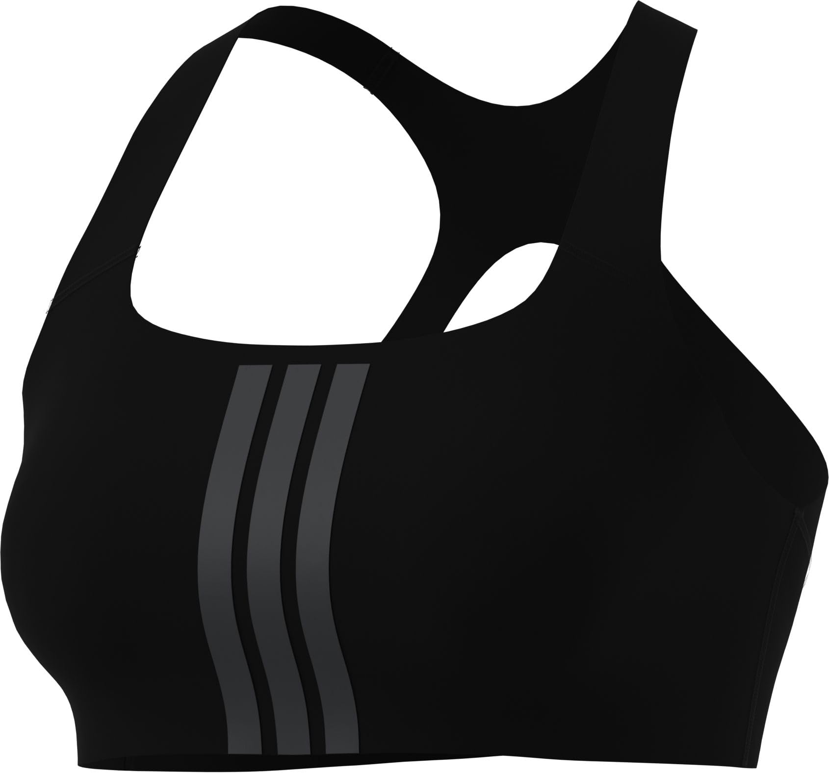 adidas Optime Workout 3-Stripes Medium Support Bra Reggiseno Sportivo Donna (Pacco da 1)