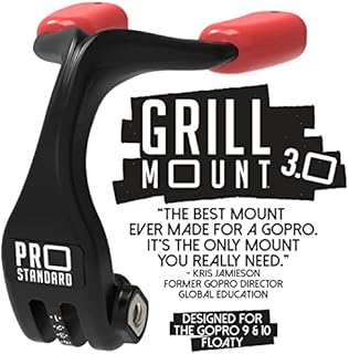 Pro Standard Grill Mount 3. 0 - The Best Mouth Mount Compatible with GoPro Cameras (Black)