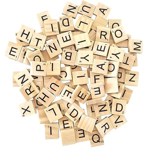 ASPIRE UK 200 Wooden Scrabble Tiles for Crafts Cover