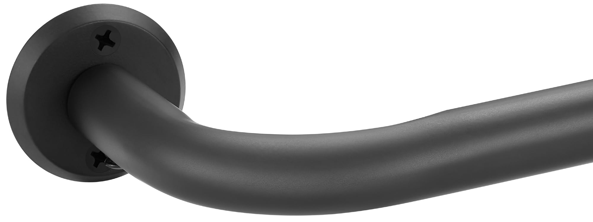 Photo 1 of Fumlyate Wrap Around Curtain Rod, 28-116" Matte Black