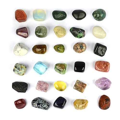 Image of Reiki Crystal Products Certified Natural Crystal Tumble Stone Kit | Multiple Crystal Stone Sets for Meditation, Reiki, Chakra & Spiritual Practices