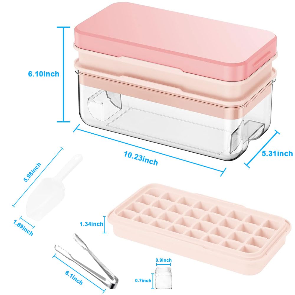 Bac à Glaçons Ronds Et Carrés Avec Couvercle Et Poubelle Pour