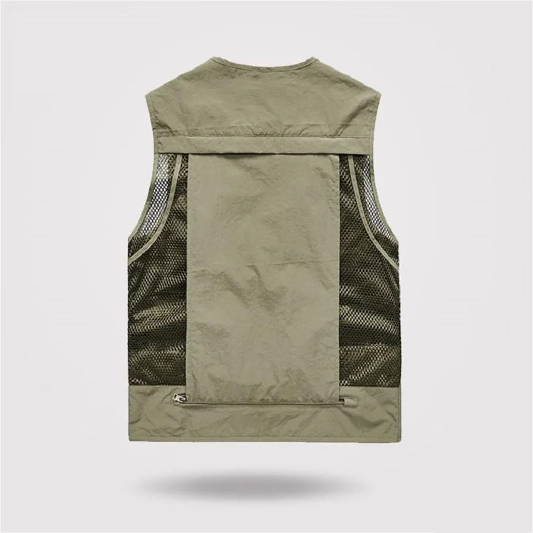 Gilet da uomo multitasche classico senza maniche per fotografo all'aperto giacche da pesca