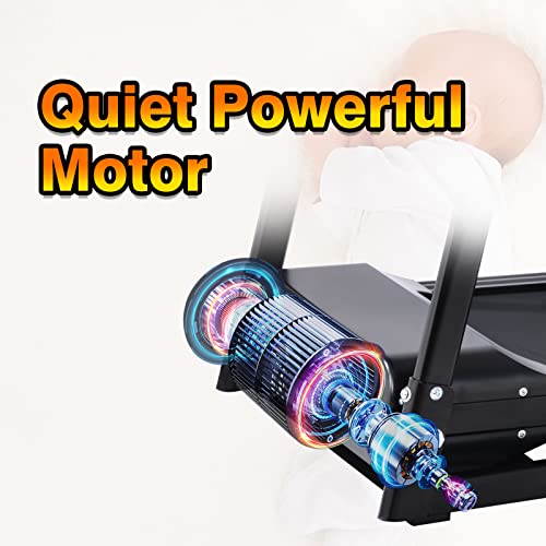 Home Foldable Treadmill with Incline, Folding Treadmill for Home Workout,2.5HP Portable Foldable Treadmill with 15 Pre Set Programs and LED Display Panel - Image 6