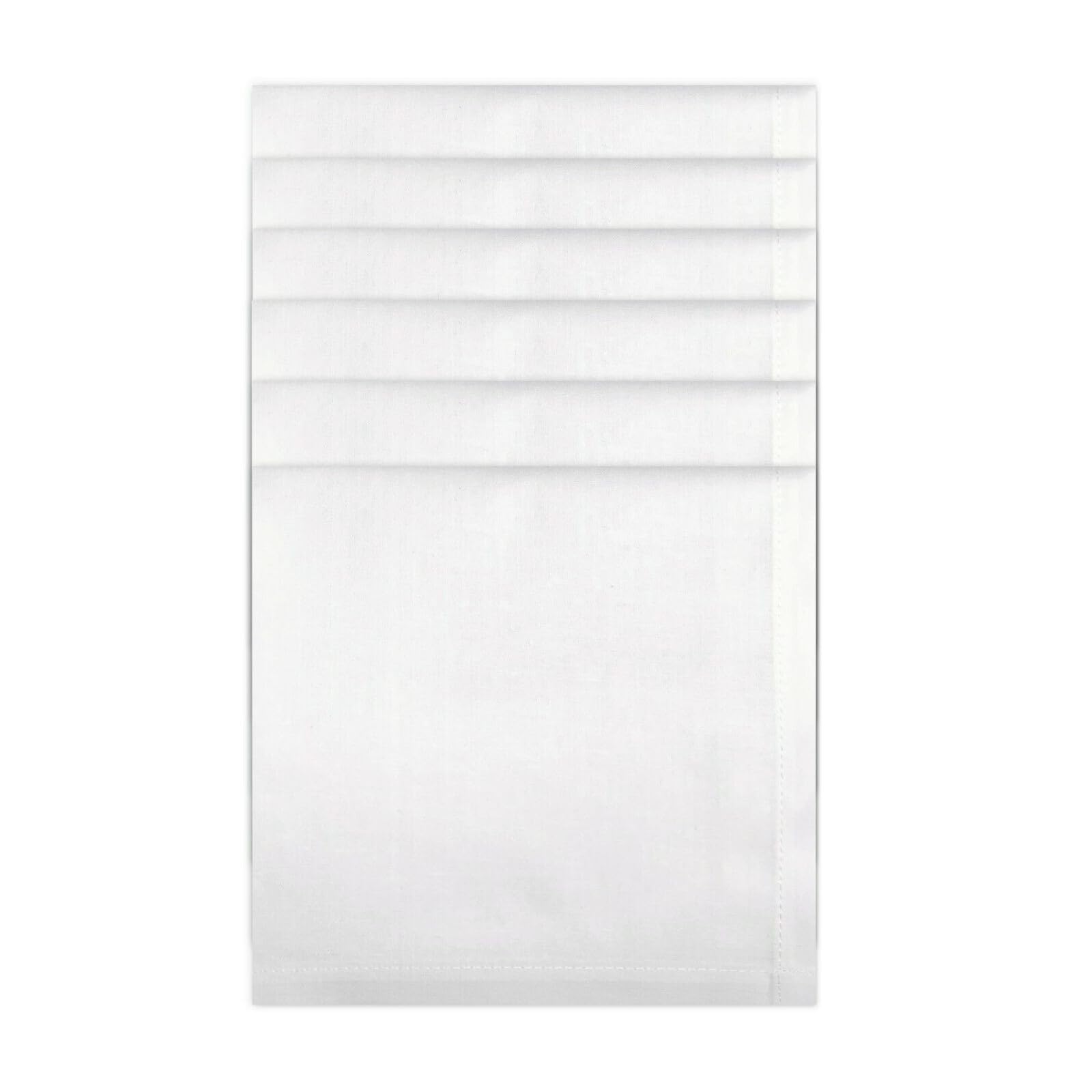 100% COTTON HANDKERCHIEFS LARGE MENS HANKIES 50 CM (20 INCH) WHITE KING SIZE-image-38