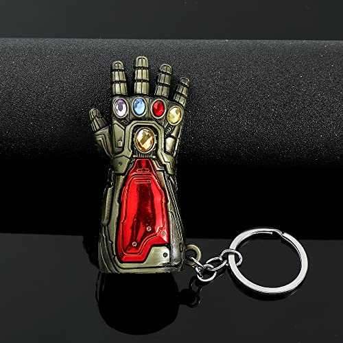 Rongji Jewelry Avengers Thanos Infinity Gauntlet Keychain - Thanos Infinite Power Soul Stone Magnet Infinity War Key Chain Rings Accessories For Marvel Men Women Fans (Bronze) #TOP5