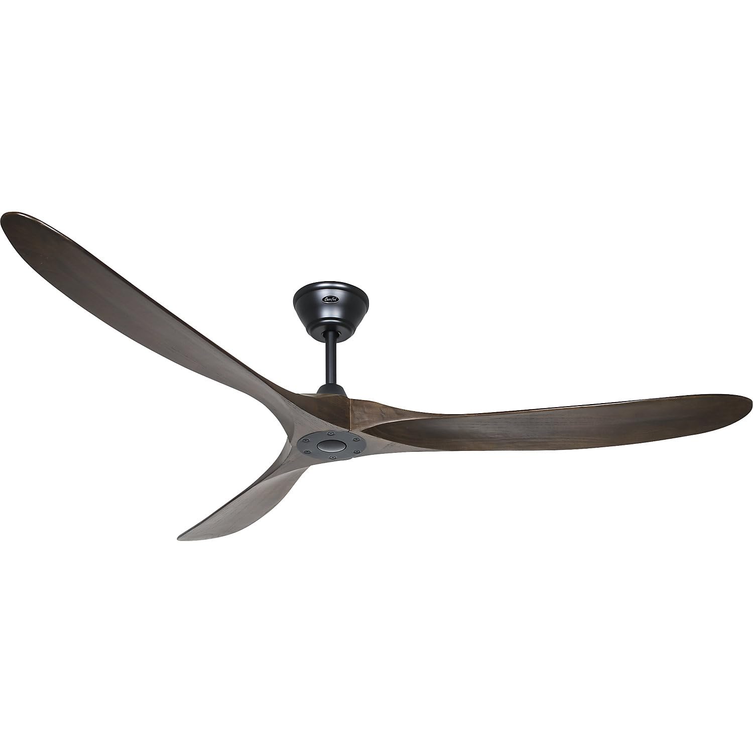 CasaFan ventilateur de plafond 318017 Eco véritable 180 Bois massif Noyer/Noir Mat laqué