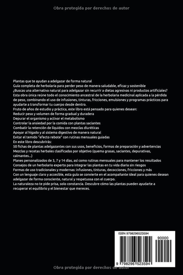 Detalle editorial de Plantas que te ayudan a adelgazar de forma natural