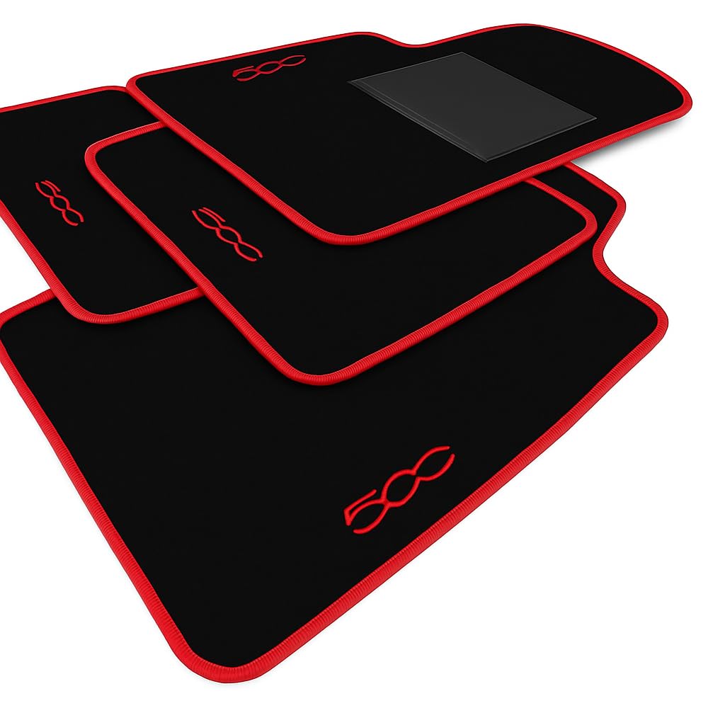 Tapis de voiture pour 500 kit complet moquette auto durable - 2