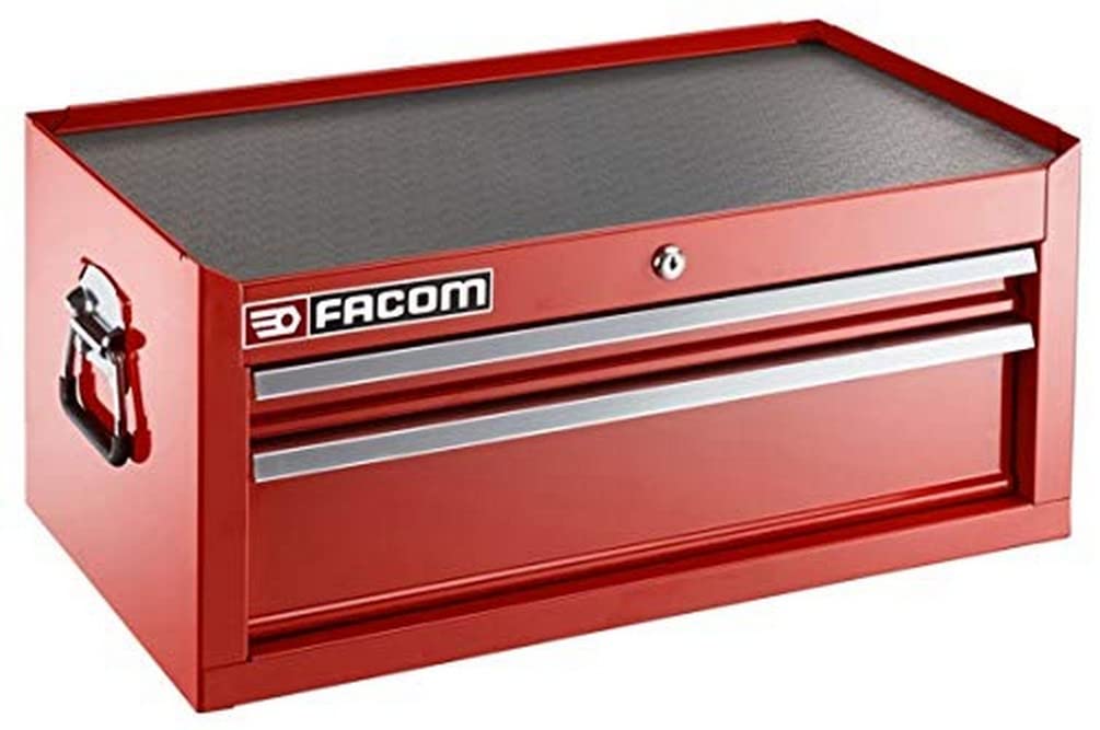 Facom BT.C2TA - Cómoda de metal con 2 cajones, color rojo