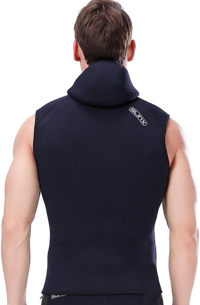 Hooded Vest Mens Diving Wetsuit 3mm Neoprene Top with Hood Or Bottoms Sleeveless Diving Surfing Swimming Sailing