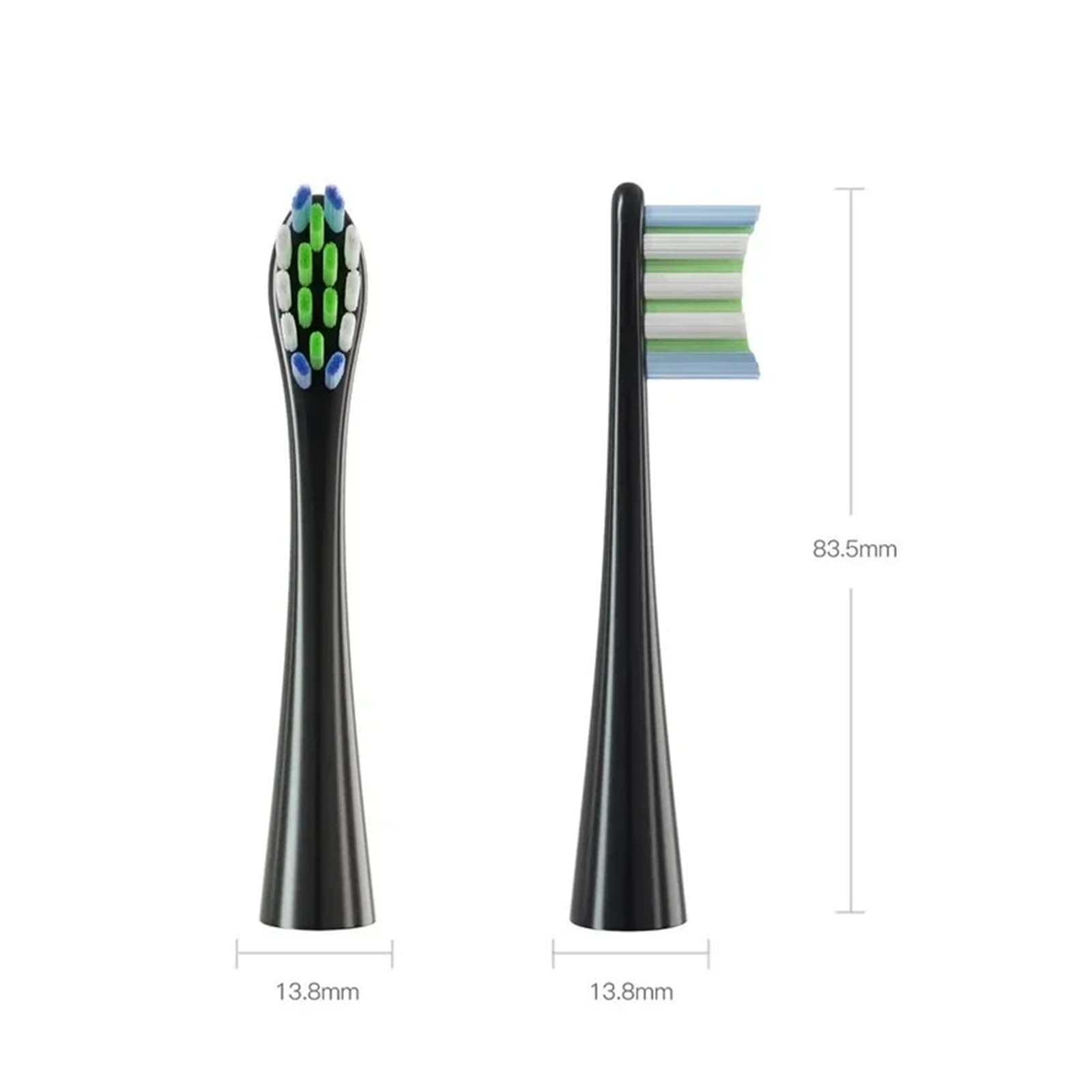 Testine, Compatibile Con Oclean, Flow X X PRO Z1 | F1 One Air 2 SE Air 2T X10, testine di ricambio, silicone, da 4 a 16 testine(8 Green)