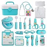 Phobby Durable Doctor Kit for Kids, 27 Pcs Deluxe Pretend Play Medical Kit Toy with Real Stethoscope