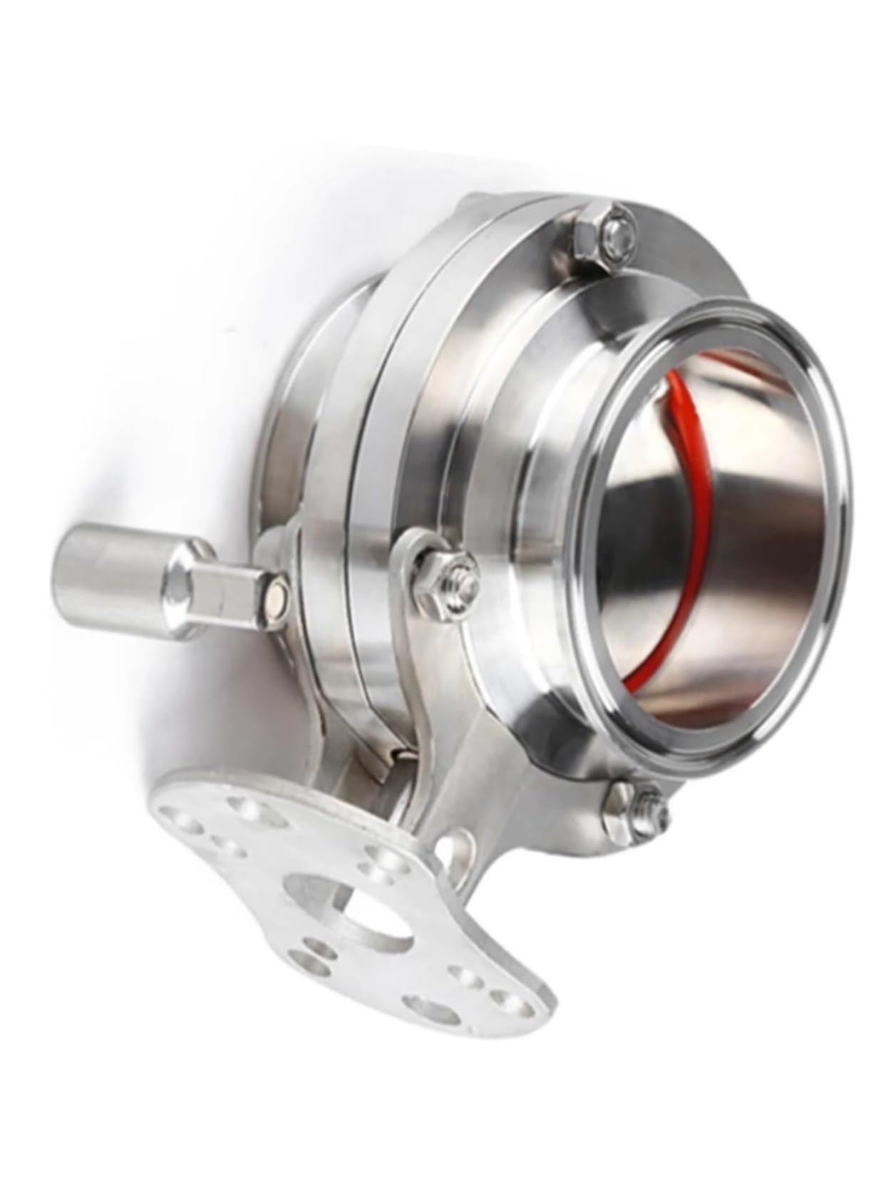 1-3/4in Stainless Steel 304 Sanitary Valve with Tri Clamp and Silicone Sealing for Food and Beverage Applications
