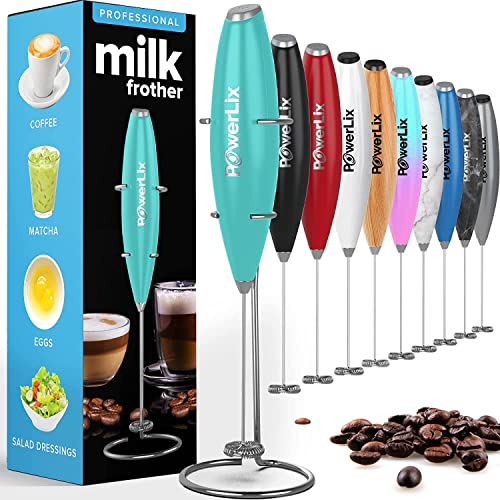 PowerLix Frullino Montalatte Elettrico per Cappuccino - Schiumatore Latte con