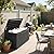 Greesum 100 Gallon Resin Deck Box Large Outdoor Storage Boxes with Cushions for Garden Tools, Patio Furniture Pillows, Pool Supplies, Black