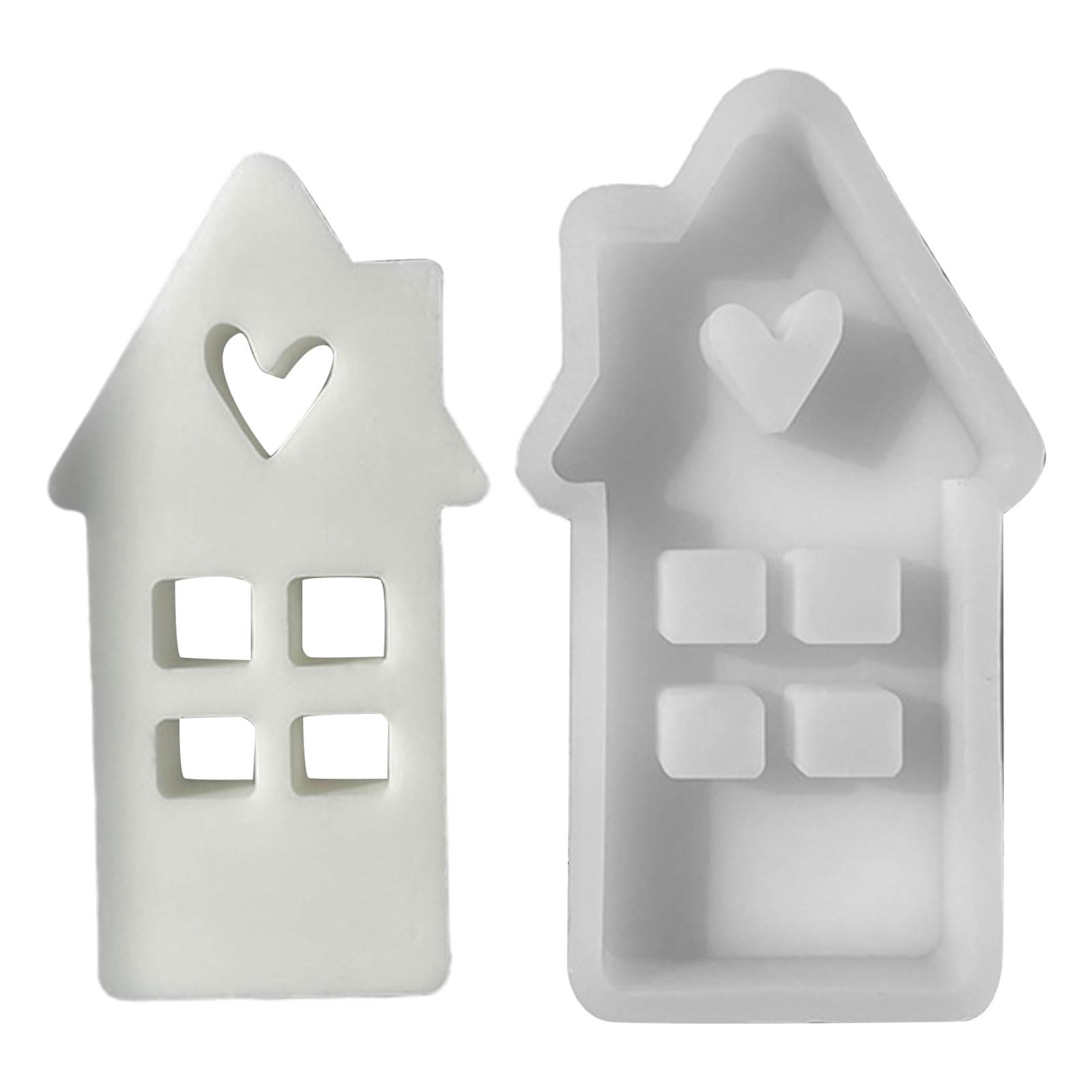 XIAOSHUI Baumhaus-Kerzenform Aus Silikon – 6,9x9,7x6,3cm, Für Kerzen, Harz, Seife, Hitzebeständig Bis 230°C