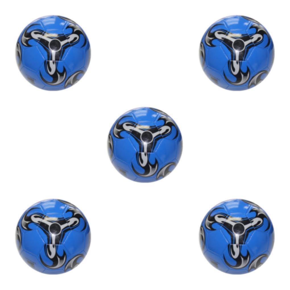 5 Set di Palloni da calcio realizzati in PVC ad ampia applicazione durevoli e inodori per il calcio Calcio sportivo a prova di esplosione della scuola media 1 Blu