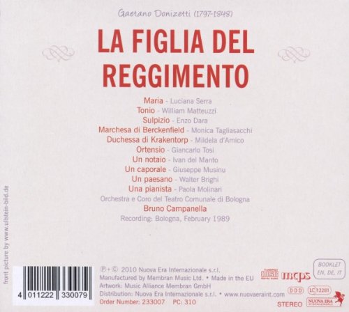Donizetti: la figlia del reggimento