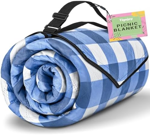 TigeJoy Additional Giant Picnic Blanket Waterproof Foldable 80”x118”, Out… TigeJoy Additional Giant Picnic Blanket Waterproof Foldable 80”x118”, Out…