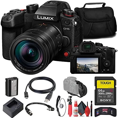 Panasonic Lumix GH6 Mirrorless Camera with 12-60mm f/2.8-4 Lens (...