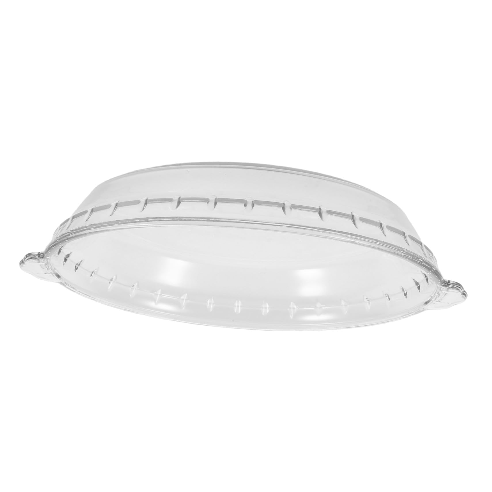 COLLBATH Tapa de cristal para horno microondas plato placa de vidrio transparente de vidrio para microondas para alimentos utensilios para hornear Bandeja