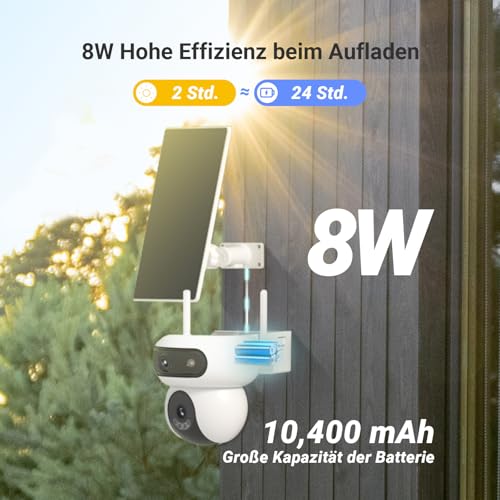 EZVIZ HB90 2K+&2K+ Dual WLAN Überwachungskamera Akku Outdoor +8W Solarpanel – Ansicht 7