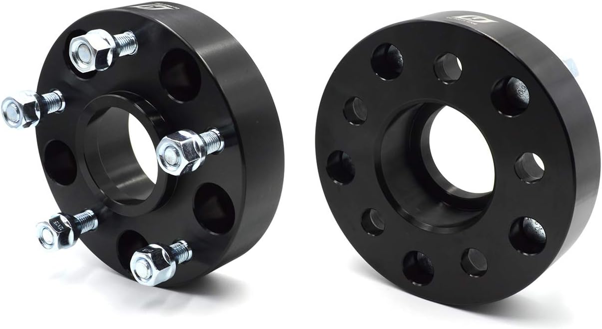 5x5 Wheel Spacers 1.5 inch with 14x1.5 Studs for Grand Cherokee WK2 2011-2019, Wrangler JL 2018-2019, Pack of 4