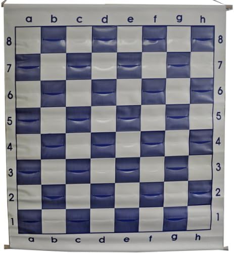 36" Pouch-Style Chess Demonstration Set with Deluxe Carrying Bag - Clear Plastic Pieces