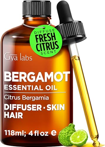 Image of 100% Pure Bergamot Essential Oil for Skin & Diffuser - 4 Fl Oz