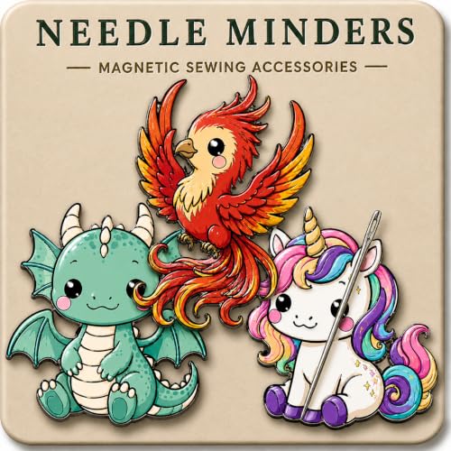Image of Kraftex Magnetic Needle Minder. Needleminder for Embroidery & Sewing. Cute Needlepoint Accessories. Magnetic Needle Holder for Cross Stitch. Cute Magnet Pin Gift