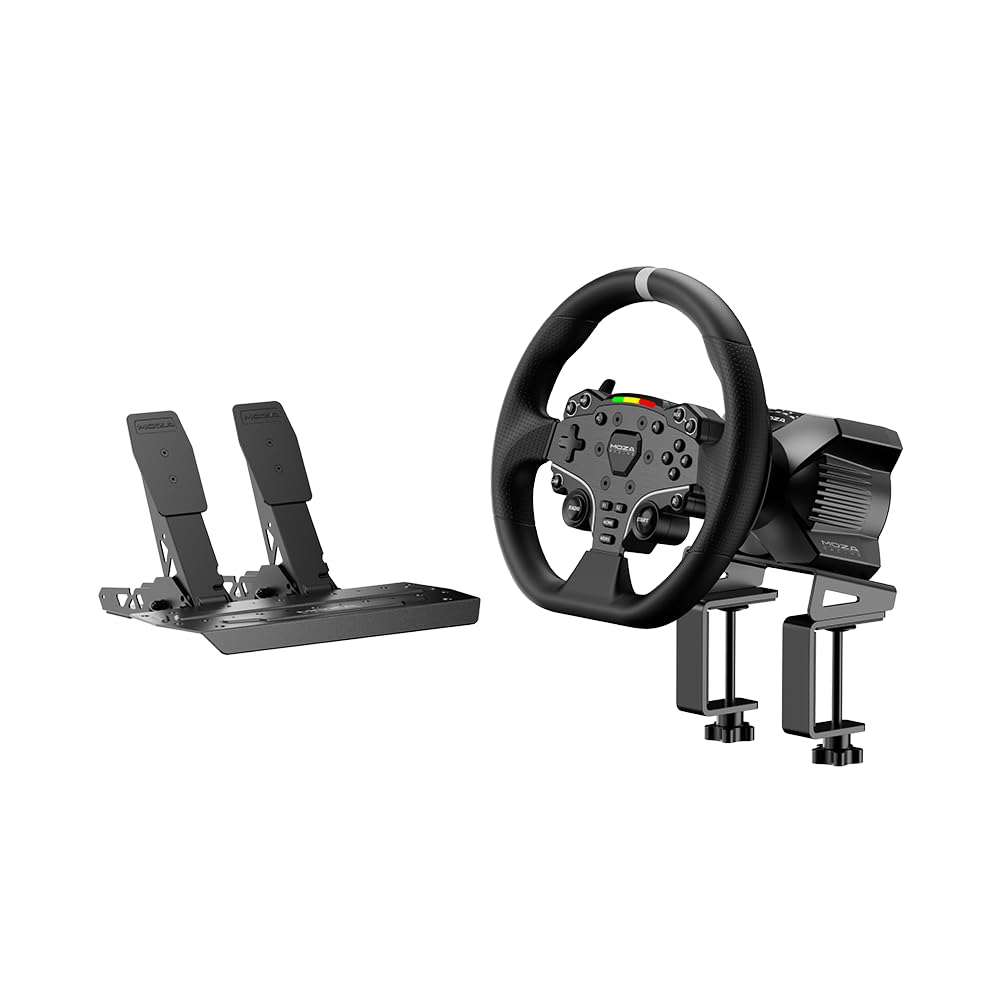Amazon.com: MOZA R3 Racing Simulator 4PCS Wheel & Pedals bundle
