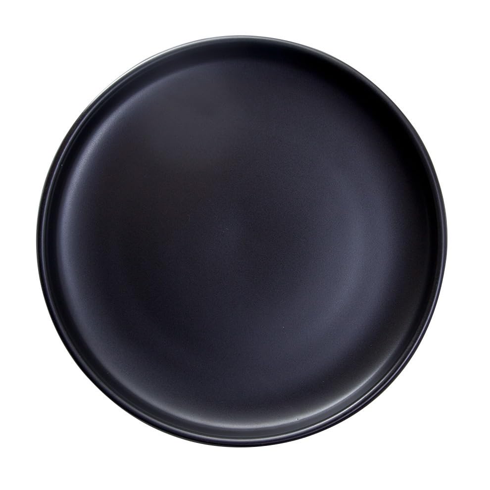 Talerze kreatywna skandynawska zastawa stołowa zachodnie talerze hotelowe matowe okrągłe ceramiczne pizza duży talerz na brzuch talerze obiadowe (A, 25 cm)