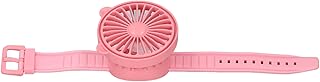 VGEBY Cute Watch Fan, Cute USB Charger with Adjustable Angle, USB Fan Bracelet for Home Coral Red Electronic Toy