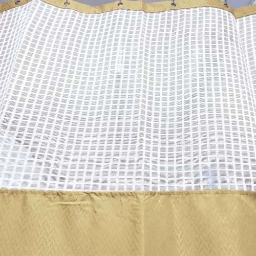Image of RJO Hospital Curtains Beige Zigzag W-8 x L-7 FT