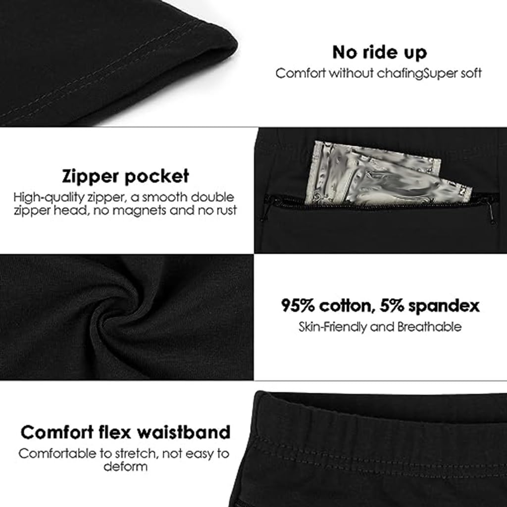 LaseVe Intimo Tascabile da Donna Mutandine da Viaggio Antiborseggio Mutande con Cerniera Boxer Senza Cuciture Slip 2/4/6 Confezioni