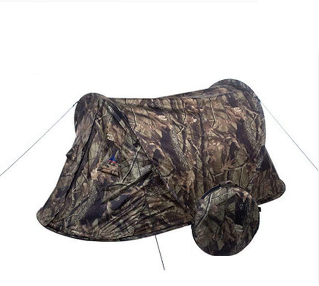 Portable Outdoor 2-Person Camouflage Camping Hiking Easy Installation Instant Pop-Up Tent, Waterproof, Ultra-Light Hiking, Camping, Hunting, Fishing Pop-Up Tent