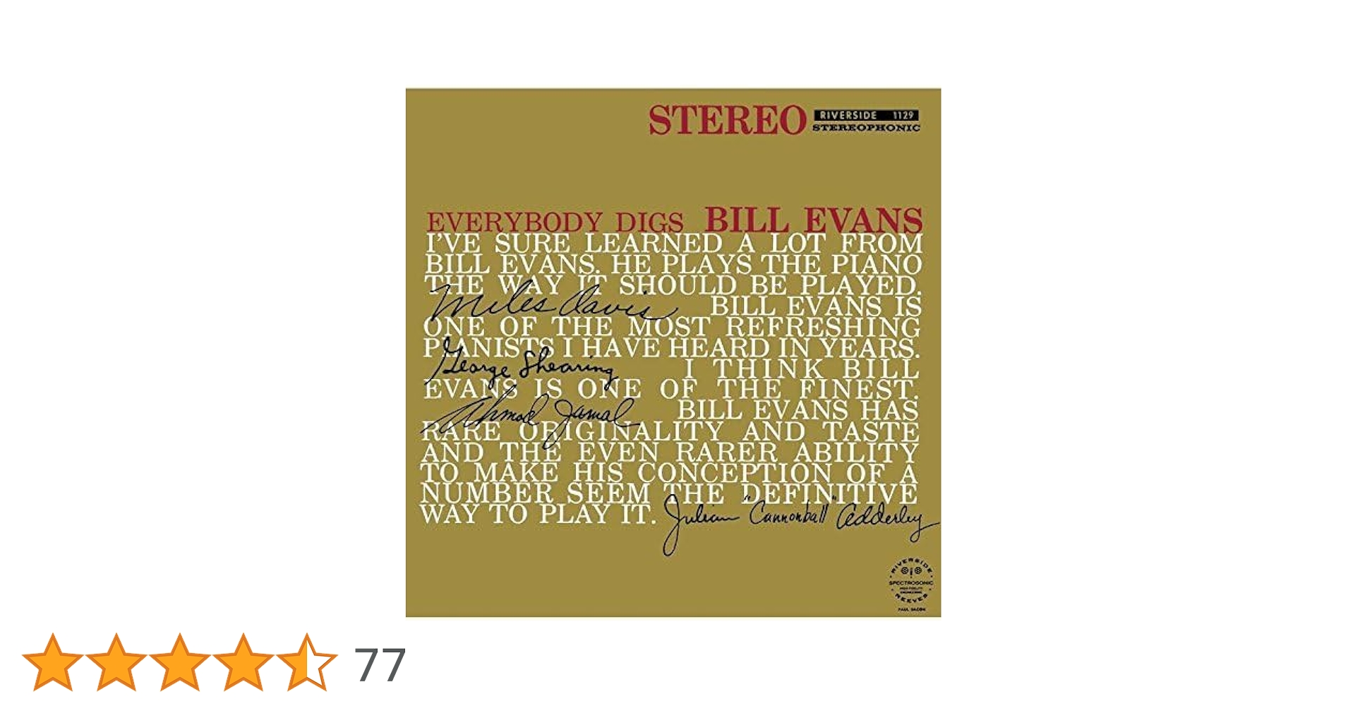 Amazon.co.jp: エヴリバディ・ディグズ・ビル・エヴァンス+1: ミュージック