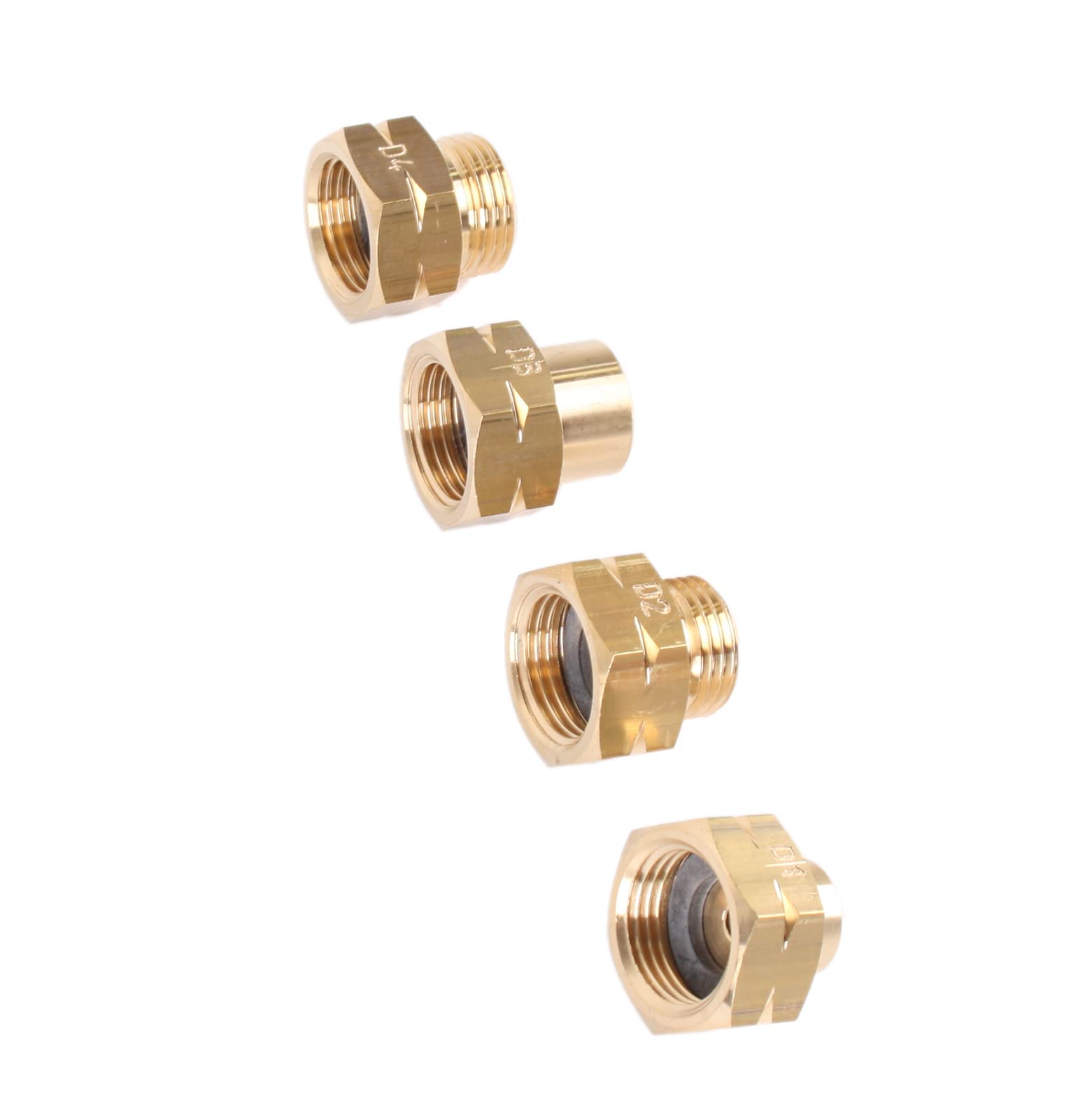 Set 4 Adattatori Per Bombole Gas Europee - In Ottone, Per Campeggio E Barbecue - Foto 7