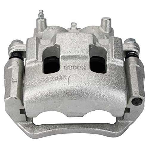 Image of TRQ Front Brake Caliper Set Zinc Coated Brackets Compatible with 2007-2014 Ford Edge 2007-2015 Lincoln MKX