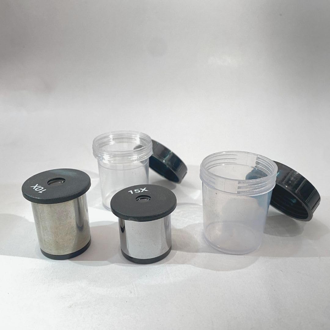 Shree Balaji Traders 10X and 15X Hygiene Eyepiece Objective Lens for Microscope for School Collage Chemistry lab Laboratory Set of 2pcs-image-19