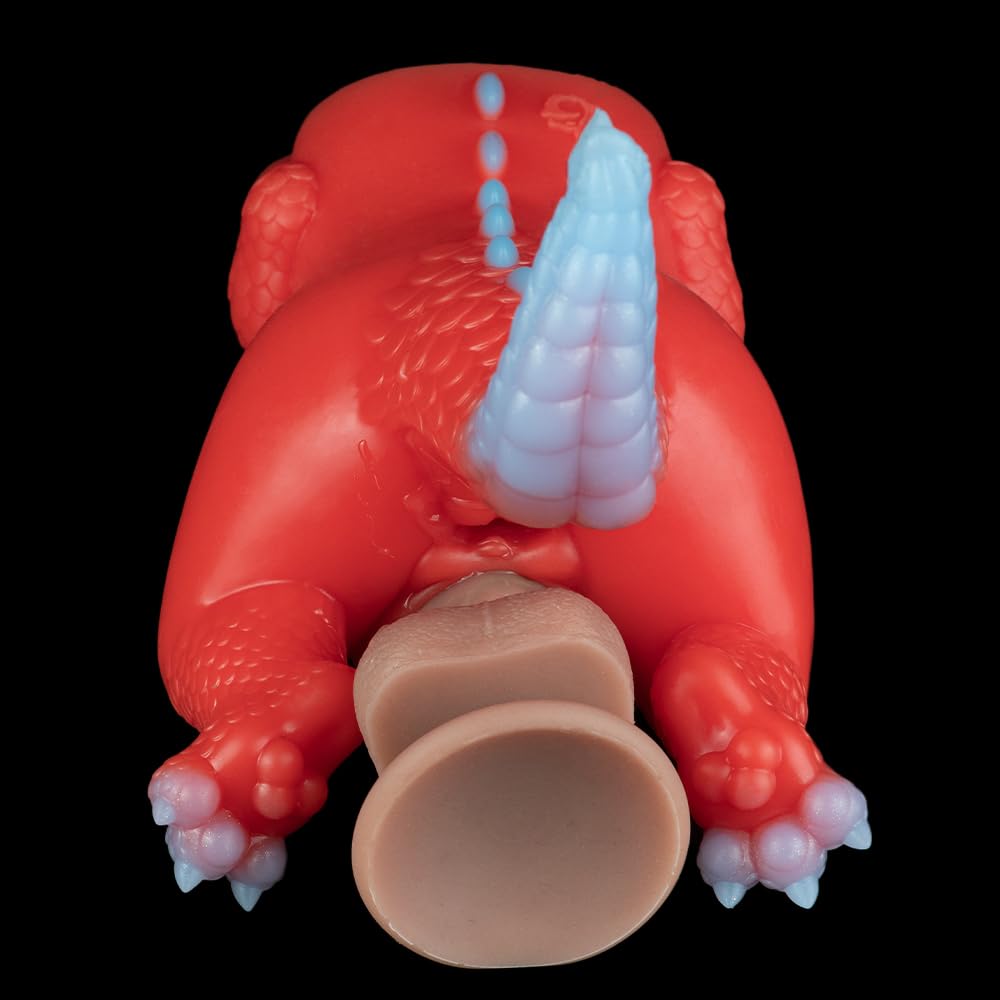 1163g Tier Masturbieren für Männer, Doppelkanal Monster Drachen Masturbator, Groß 3D Silikon Taschenmuschi Erotik Fantasy Masturbatoren, Manuelle Cup Sex Spielzeug für die Männer
