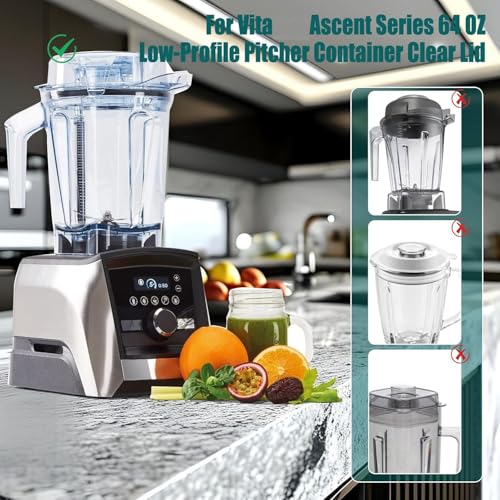 Tapas compatibles para Vitamix Ascent Series 64 Oz miniatura 3