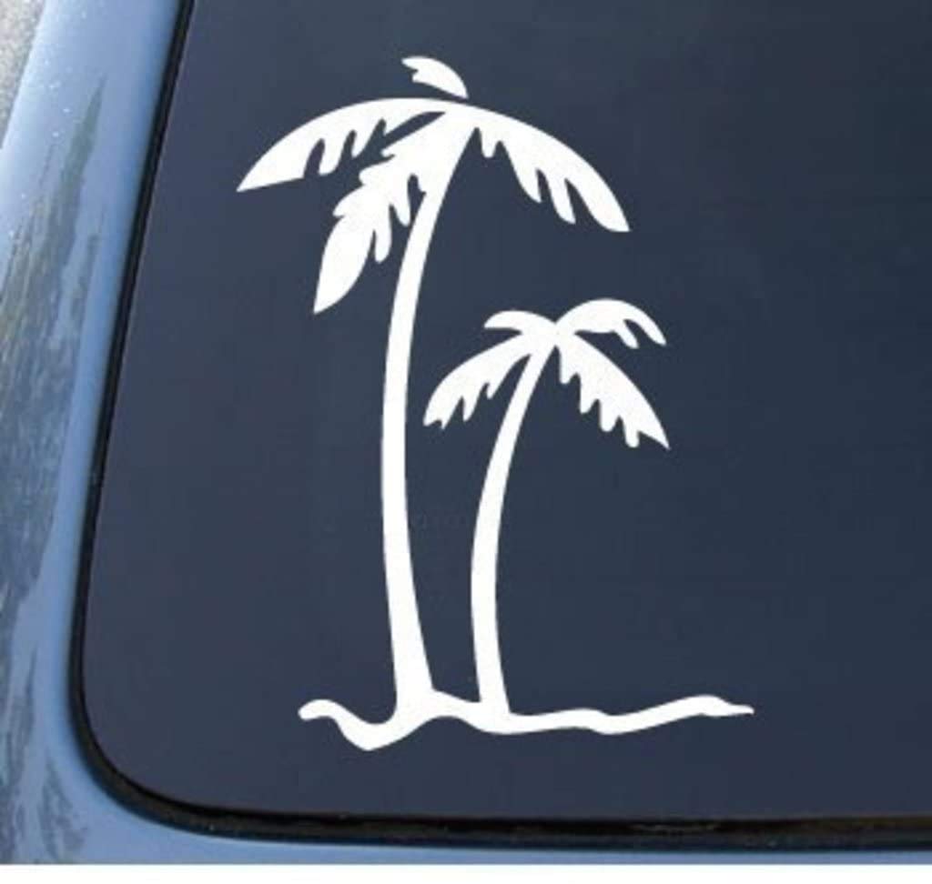 Palm Trees Vinyl Decal, Tropical Decal, Car Window Decal